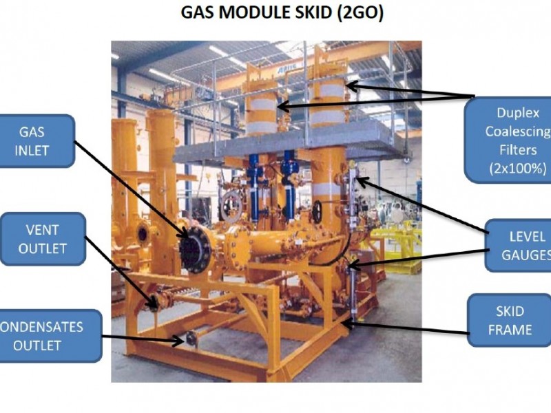 DLN Gas Fuel Module/Skid Complete